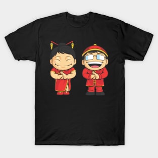 Chinese Boy and Girl T-Shirt